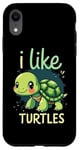 iPhone XR I Like TURTLES Cartoon Turtle Case