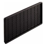 Grille d'aération plastique avec bord de recouvrement à encastrer Ventilation Cache Protection Plafond Mur Rosette, rectangulaire 225 x 120mm noire