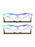 Team Group T-Force Delta RGB DDR5-7800 - 32GB - CL38 - Dual Channel (2 pcs) - Intel XMP - Hvit med RGB