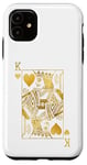 Coque pour iPhone 11 Cartes de poker Lucky Knight King of Hearts Game Casino