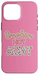 Coque pour iPhone 16 Pro Max Smoking Hot Aunt Pink Cheetah Leopard Sexy Aunt