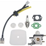 S-giant - Carburateur C1U-K54A Filtre à Air Carburant Kit Bougie d'allumage Compatible avec 2-Cycle Mantis 7222 7222E 7222M 7225 7230 7234 7240 7920