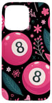 iPhone 15 Pro Max Retro Pink Lucky Disco 8 Ball For Women Case