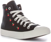 Converse A08142C Chuck Taylor All Star High Cherries Black Red Womens UK 3 - 8