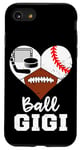 iPhone SE (2020) / 7 / 8 Ball Gigi Funny Football Baseball Hockey Gigi Heart Case