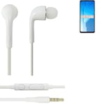 Earphones pour Huawei Honor Play 4 5G in ear headset stereo blanc