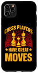 Coque pour iPhone 11 Pro Max Les joueurs d'échecs ont de grands mouvements King Queen Checkmate Fun