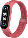 Bracelet Compatible Pour Xiaomi Mi Band 6/Mi Band 5/Mi Band 4/Mi Band 3/Amazfit Band 5,Élastique Ajustable Tressée Sport Bracelet Pour Xiaomi Mi Smart Band 6/5/4/3