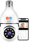 Caméra de sécurité à Ampoule E27 Caméra IP WiFi sans Fil à 360 degrés, caméra IP 5 GHz 1080p Smart Home Surveillance Kids Cam avec détection de Mouvement Vision Vision Nocturne Suivi.[G1019]