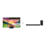 LG QNED82 65" 4K QNED TV (2023) + LG S90TY 5.1.3 Soundbar Dolby Atmos -tuotepaketti