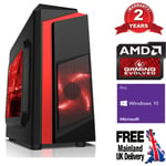 Mega Fast AMD Quad Core 8GB 1TB Home Office Gaming PC Computer Windows 10 PR0 FR