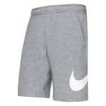 Nike Shorts NSW Club - Grå/Vit, storlek X-Small