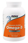 NOW Foods - Omega-3 Fish Oil Molecularly Distilled, 500 softgels