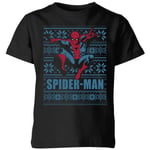 Marvel Spider-Man Kids' Christmas T-Shirt - Black - 5-6 Years