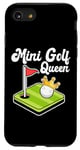 Coque pour iPhone SE (2020) / 7 / 8 Mini joueur de golf pour femme et fille