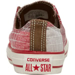 Converse CT All Star Patchwork Ox Trainers Size 3 BNIB Andorra/Chili Pepper/Burg