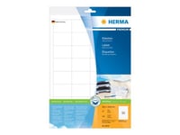 HERMA Premium - Étiquettes d'adresse en papier plastifiées mates autocollantes permanentes - blanc - 48.3 x 33.8 mm 320 étiquette(s) ( 10 feuille(s) x 32 )