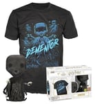 Funko Pop! & Tee (Adult): Harry Potter - Dementor (Glows in the Dark) Vinyl Figure and T-Shirt (L)