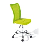 Chaise de bureau pour enfant pivotante ajustable en hauteur CLYDE vert Taille unique