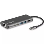 StarTech.com USB-C Multiport Adapter - SD Card Reader - Power Delivery - 4K HDMI - GbE - 2x USB 3.0