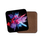 Powder Paint Colour Explosion Coaster - Art Student Cool Pink Purple Gift #16128