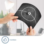 Rectangle Mouse Mat BW - Football Pitch Soccer Ball Sports Game  #41361