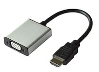 Value 12993119 Câble Adaptateur HDMI vers VGA et 3,5 mm Audio (stéréo) Argent