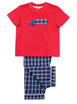 Mini Vanilla Boys' Super Truck Summer Cotton Pyjamas - Blue - Size 5-6Y