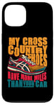 Coque pour iPhone 13 Mes chaussures de cross-country ont plus de milles pour