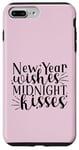 Coque pour iPhone 7 Plus/8 Plus Design de fête du Nouvel An Wishes Midnight Kisses