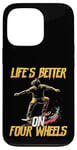 Coque pour iPhone 13 Pro Skateboard Lovers Skater Board pour hommes