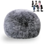 zealsound Furry Windscreen pour Microphone Blue Yeti, Housse en Mousse avec Pare-Brise en Fourrure K66/Yeti/Yeti X/Blue Yeti Pro/AM8/HyperX SoloCast et d'autres micros (Noir)