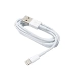 Lightning til USB-kabel 1A 1m - Hvid