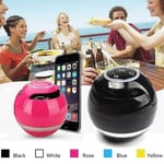 Wireless Bluetooth Speakers With Subwoofer Mini Round Hi-fi Spea Blue