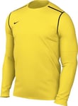 Nike FJ3004-719 M NK DF PARK20 Crew TOP R Sweatshirt Men's Tour Yellow/Black/Black Size L