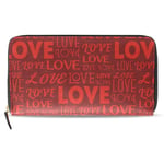 Porte-Cartes en Cuir avec Fermeture À Glissière pour Porte-Monnaie Valentine 'S Day Love Letter Wallet, Porte-Cartes en Cuir Souple avec Porte-Cartes Large Travel Pochette