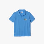 Lacoste Boys Boy's Organic Cotton Piqué Polo Shirt in Blue material_cotton - Size 16Y