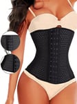 Steel Boned Waist Trainer·Musta·XXL