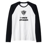 Choose the Right - I Have Spoken LDS Baptism Sci-Fi Humor Raglan Baseball Tee