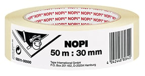 tesa 55511-00000-00 Painter's NOPI Masking Tape 50 m x 30 mm, Light Brown