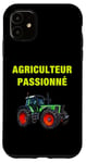 Coque pour iPhone 11 Agriculteur Passionné Fermier Agriculture Paysan Tracteur