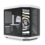 HYTE Y70 TOUCH 14.9" Infinite Dual Chamber Mid-Tower ATX Case - Panda CS-HYTE-Y70TTI-WB