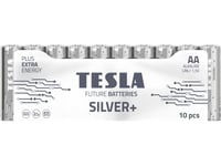 Tesla Batteri Tesla Silver+ Aa Lr6 /10 Gammal