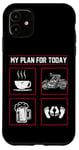 iPhone 11 Classic Motorcycle Biker Plan For Today Coffee Beer Case