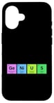 Coque pour iPhone 16 GENIUS Tableau périodique Science Cadeau STEM Lab Chimiste Elements