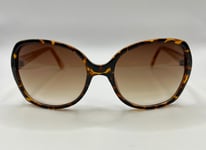 New Foster Grant Womens Tort & Peach Designer Sunglasses - UV400 Protection