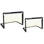 Kickmaster Kids One On One Folding Goals Football Portable Skills Training Set