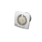 CATA B8 PLUS Ventilateur Extracteur de Salle de Bains Série Standard Corps Et hélice En Plastique Design Intégral Blanc Protecteur Thermique Extracteur Silencieux Largeur 14 cm