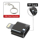 Adaptateur De Lecteur De Carte Sd Tf Pour Iphone Pour Système Ios 13 Ci - Dessus Lecteur De Carte Mémoire Otg Pour Ipad/Ipod Iphone 14 13 12 11 Pro Max Accessoires De Téléphone - Type Ios Tf Black