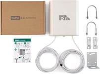 E-Zi Antenne Directionnelle 5G 4G 3G - Amplificateur d'antenne étanche LTE à Gain élevé avec Connecteur SMA Mâle - Récepteur Internet Longue Portée pour Maison Jardin Bureau Camping Car Caravane